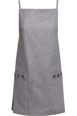 Msgm Vestido Corto De Punto De Lana