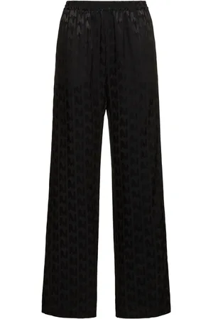 Msgm Pantalones Rectos De Viscosa