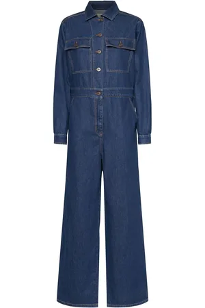 Max Mara Jumpsuit De Denim De Algodón