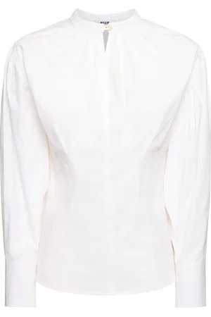 Msgm Camisa De Popelina De Algodón