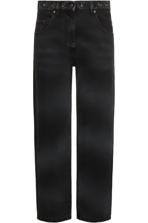 Msgm Jeans Rectos De Denim