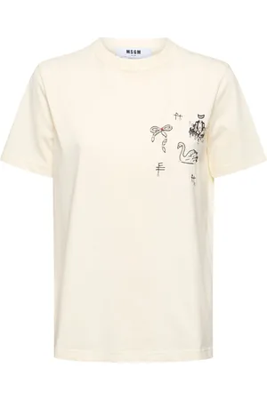 Msgm Camiseta Con Decoraciones
