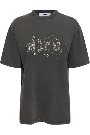 Msgm Camiseta De Algodón Jersey