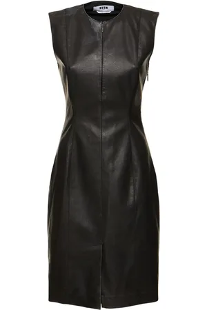 Msgm Vestido Midi De Viscosa