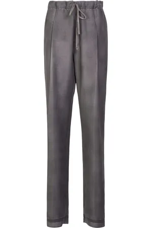 Maison Margiela Pantalones Anchos De Lana Y Mohair