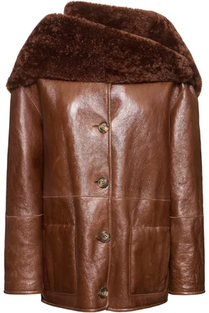 Alberta Ferretti Abrigo Corto Reversible De Shearling