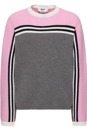 Msgm Suéter De Punto Con Intarsia