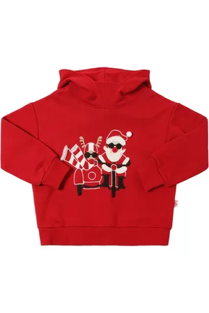Il gufo Sudadera De Algodón Estampado Con Capucha