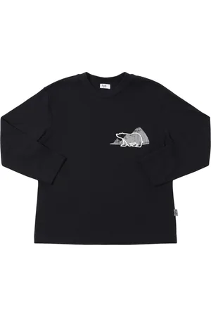 Il gufo Camiseta De Jersey De Algodón Estampada