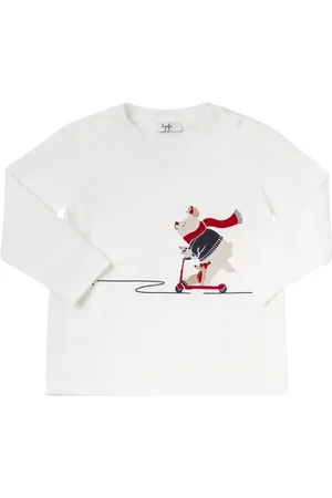 Il gufo Camiseta De Jersey De Algodón Estampada