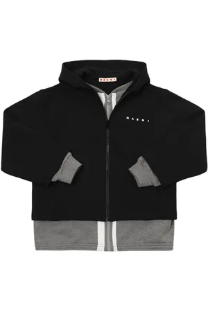 Marni Sudadera De Algodón Con Capucha Y Cremallera