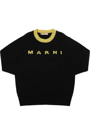 Marni Suéter De Punto De Lana Y Cashmere Con Logo