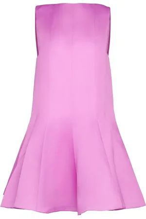 Khaite Vestido Corto De Satén Seda
