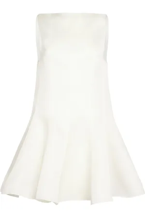 Khaite Vestido Corto De Satén Seda