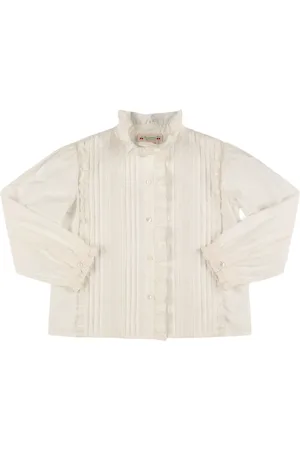 BONPOINT Camisa De Popelina De Algodón
