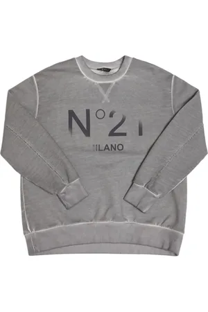 Nº21 Sudadera De Algodón Con Cuello Redondo
