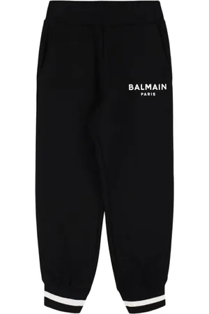 Balmain Pantalones De Felpa De Algodón