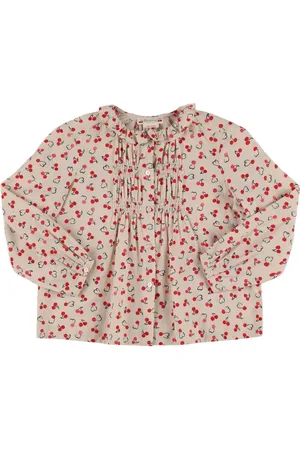 BONPOINT Camisa De Popelina De Algodón Estampada