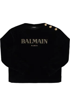 Balmain Sudadera De Terciopelo De Algodón