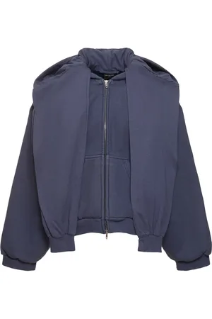Balenciaga Sudadera De Algodón Con Capucha