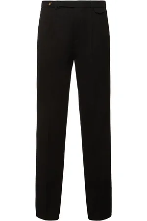 Brunello Cucinelli Pantalones De Gabardina De Algodón