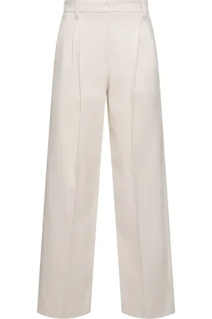 Brunello Cucinelli Pantalones Rectos De Algodón