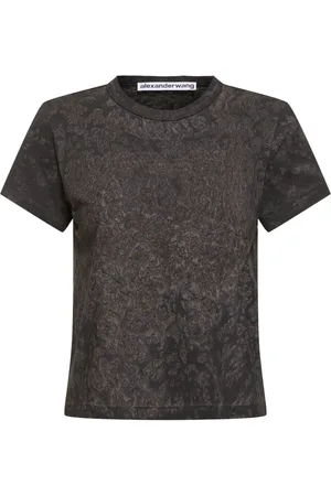Alexander Wang Camiseta Corta De Algodón