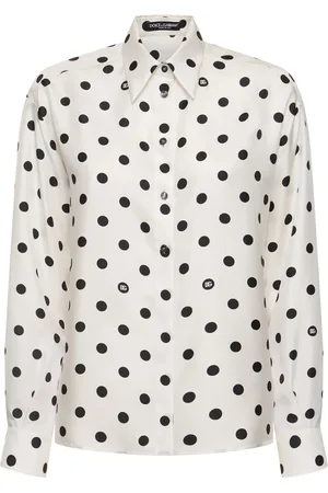 Dolce & Gabbana Camisa De Sarga De Seda Con Estampado