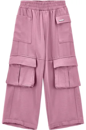 MONNALISA Pantalones Cargo De Satén