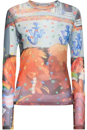 J.W.Anderson Top De Malla Con Mangas Largas