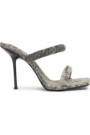Alexander Wang Sandalias De Denim 105mm