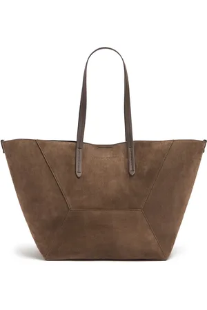 Brunello Cucinelli Bolso De Mano Softy Velour De Ante