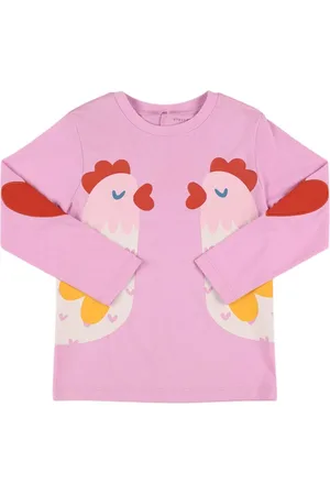 Stella McCartney Top De Algodón Jersey Con Manga Larga