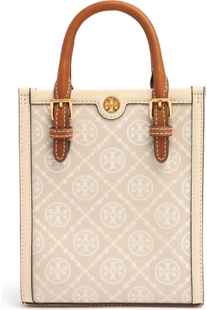 Tory Burch Bolso Tote Mini T Monogram De Algodón