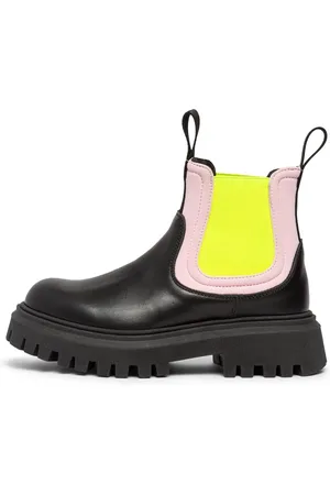 Marni Botas De Piel Y Techno Con Logo