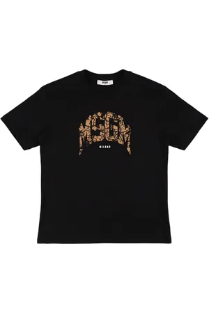 Msgm Camiseta De Jersey De Algodón Estampada