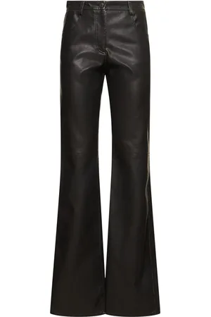 Msgm Pantalones Acampanados De Viscosa
