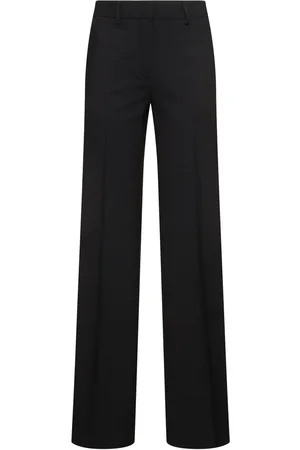 Msgm Pantalones Acampanados De Lana