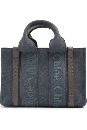 Chloé Bolso Pequeño Woody De Lona De Lino