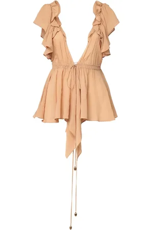 Chloé Top De Seda Con Volantes