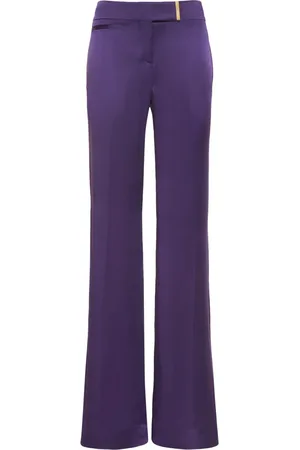 Tom Ford Pantalones Anchos De Satén Fluido