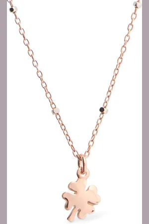 Dodo Collar Corto "mini Quadrifoglio" De Oro 9kt
