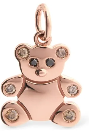 Dodo Colgante "orsetto" De Oro Rosa 9kt Y Diamantes