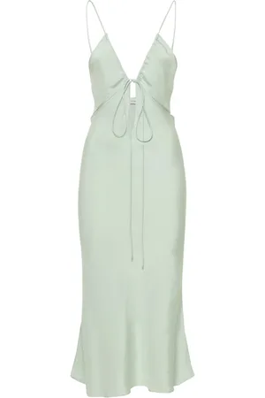 CHRISTOPHER ESBER Vestido Midi De Seda Faille