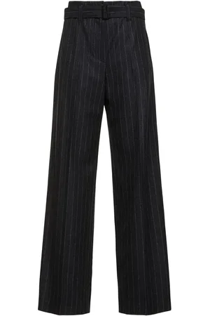 Brunello Cucinelli Pantalones Anchos De Lana