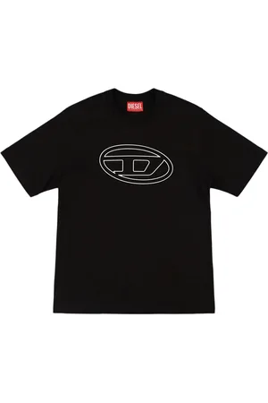 Diesel Camiseta De Jersey De Algodón Con Logo