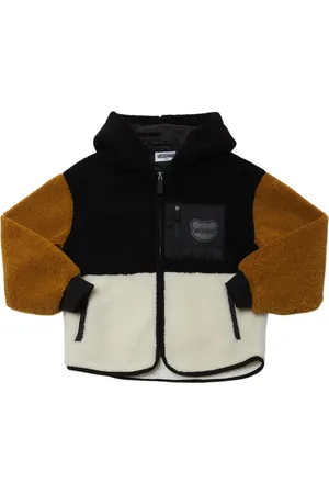 Moschino Chaqueta De Pelo Sintético Con Capucha