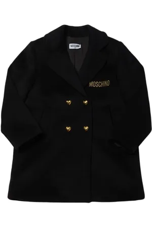 Moschino Abrigo De Mezcla De Lana