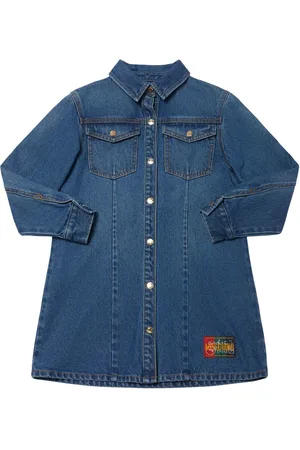 Moschino Vestido Camisero De Denim