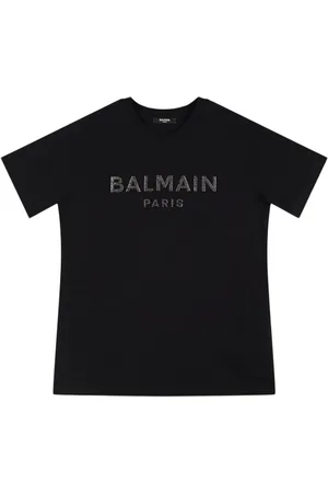 Balmain Camiseta De Jersey De Algodón Con Logo